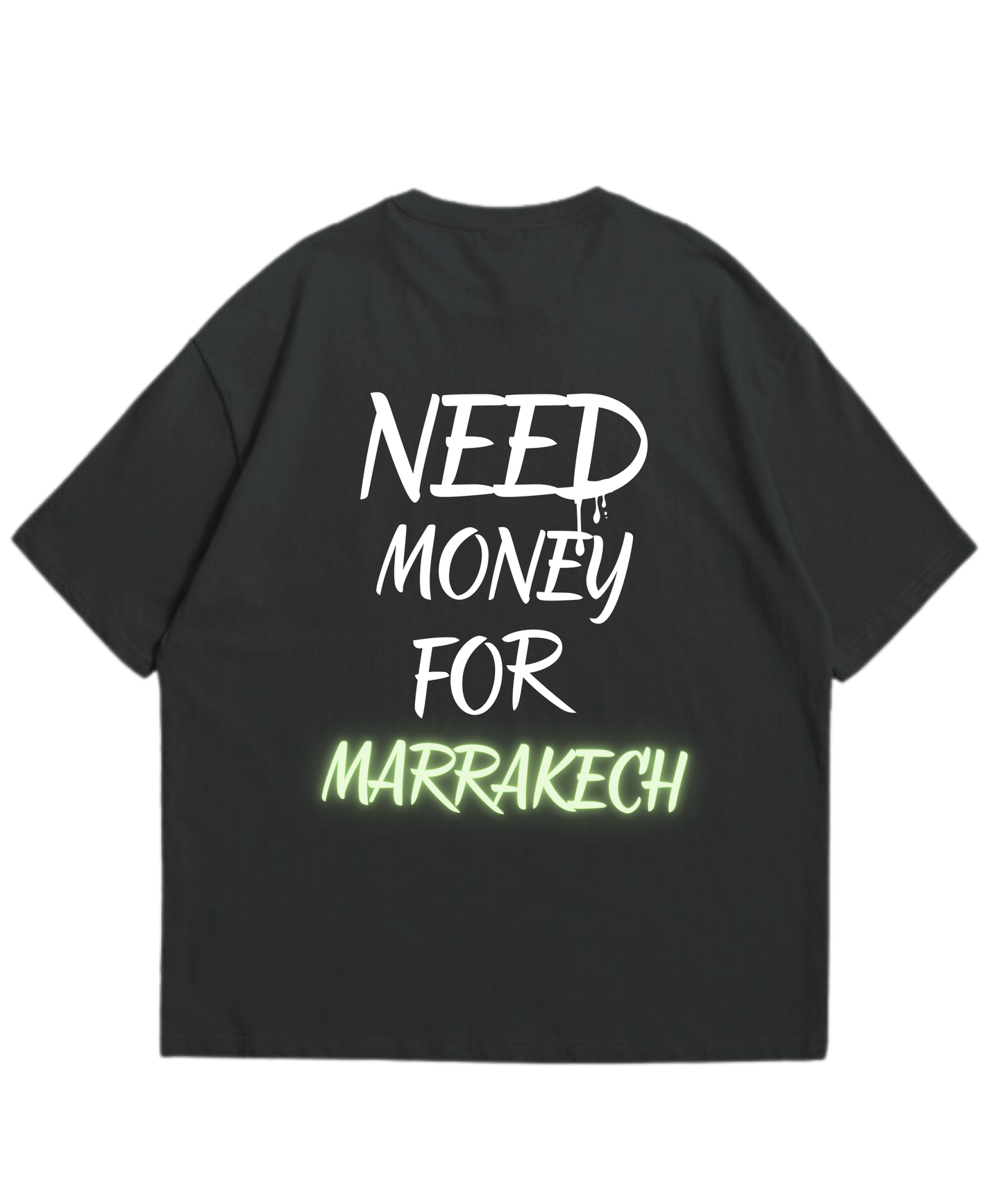 "Need Money" Oversized Shining Tee