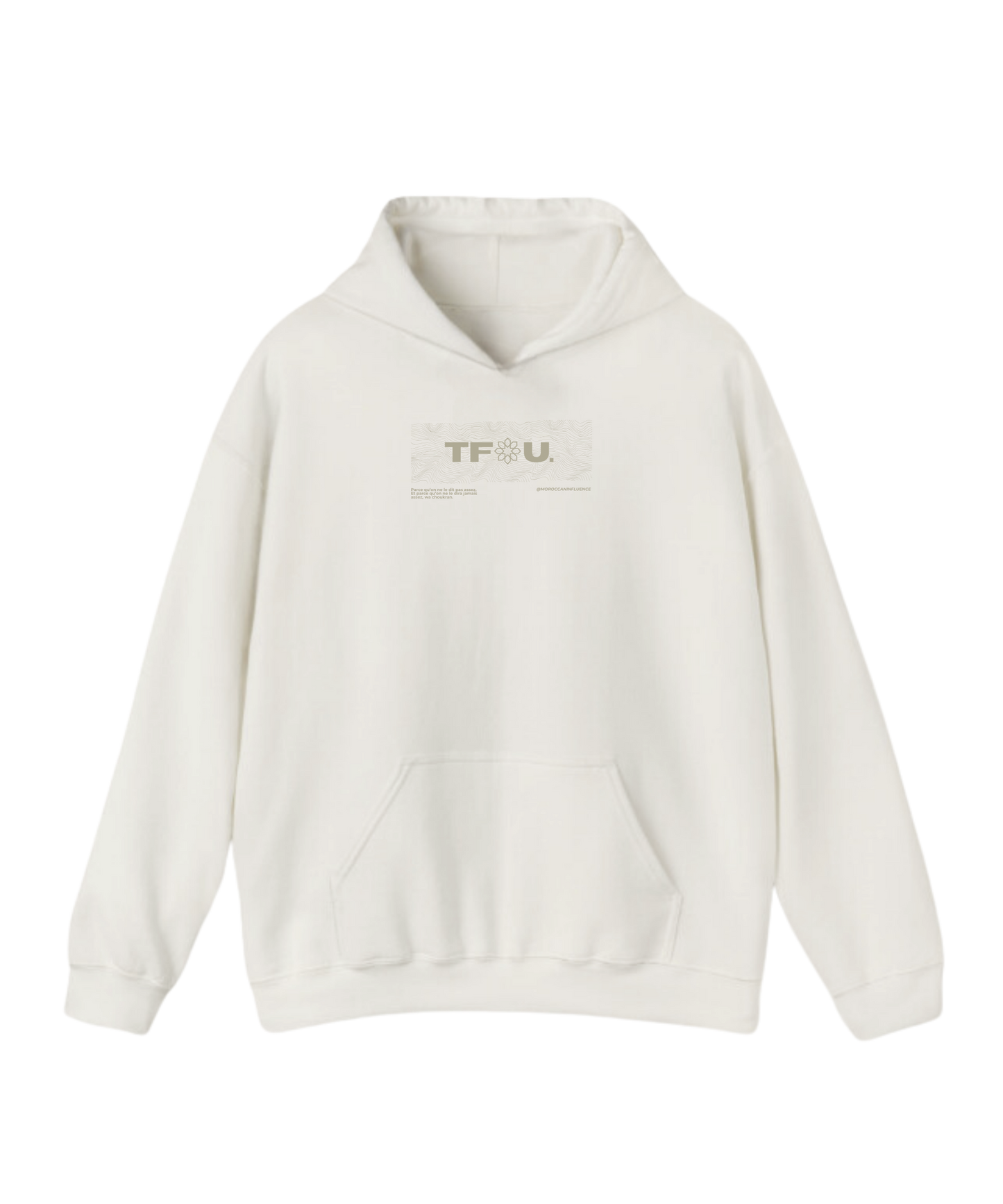 ''TFOU'' Oversized Hoodie Off-white