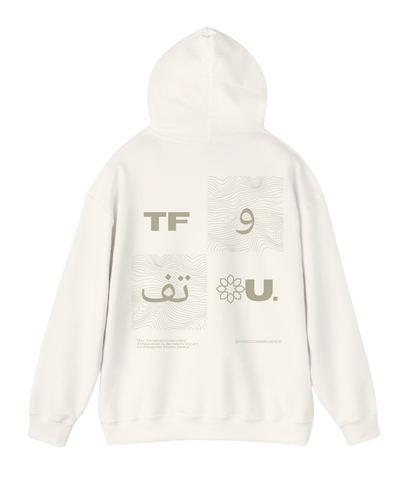 ''TFOU'' Oversized Hoodie Off-white