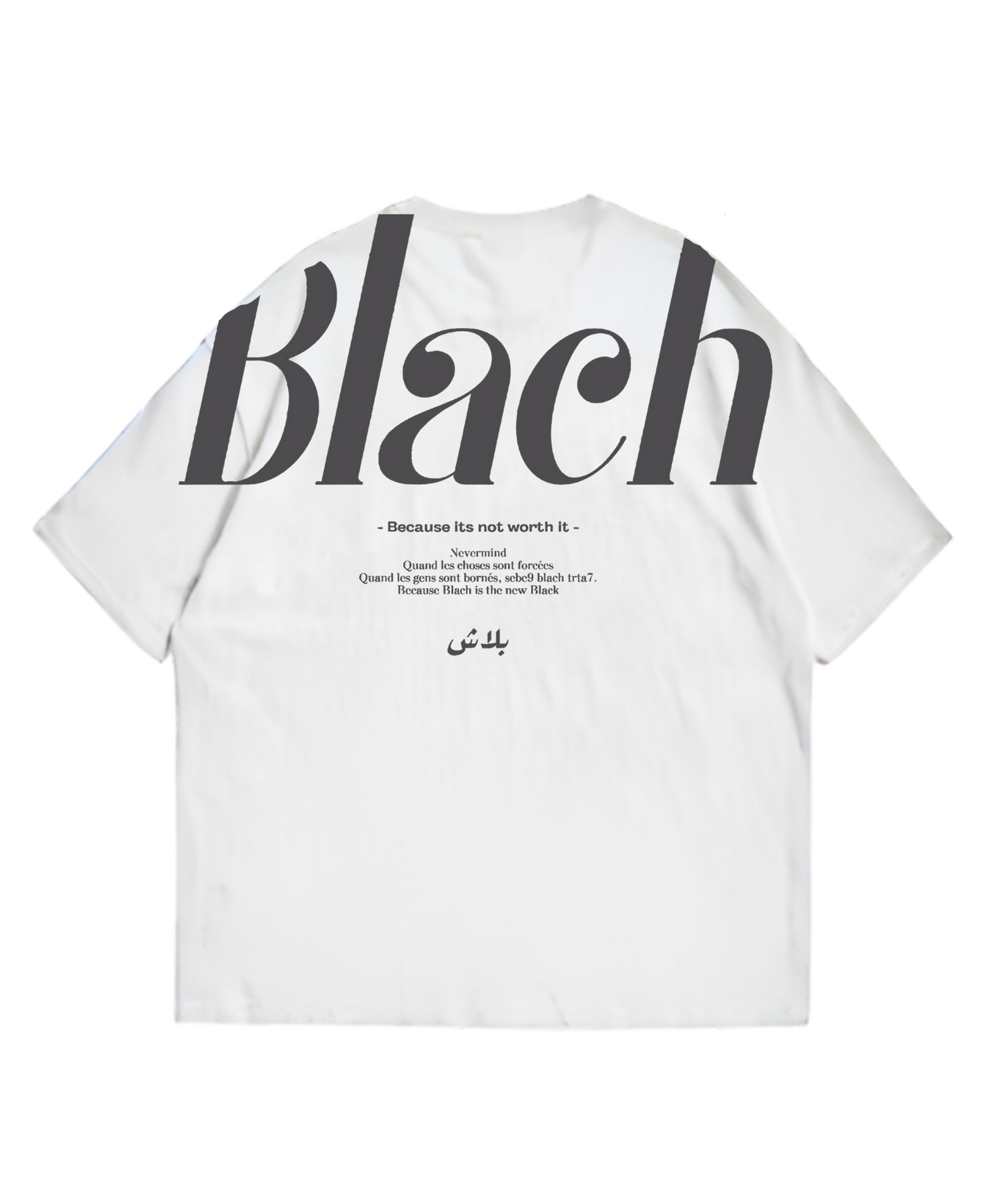 "Blach" Oversized Tee